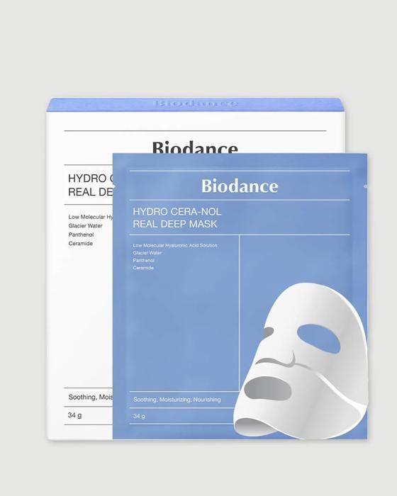 Tygmask - BIODANCE - Hydro Cera-nol Real - Intenst återfuktning - 4x 34g - Känslig hud