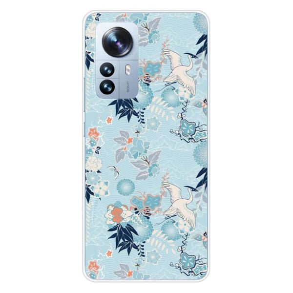 Siliconefodral med tryck - 1001 fodral - Xiaomi Mi 12 Pro - Kimono-mönster - Optimal skydd - TPU Gel