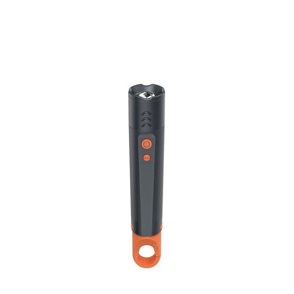 LED ficklampa "FLX350", batterier, stöttålig, aluminium, 4 lägen + SOS, zoom