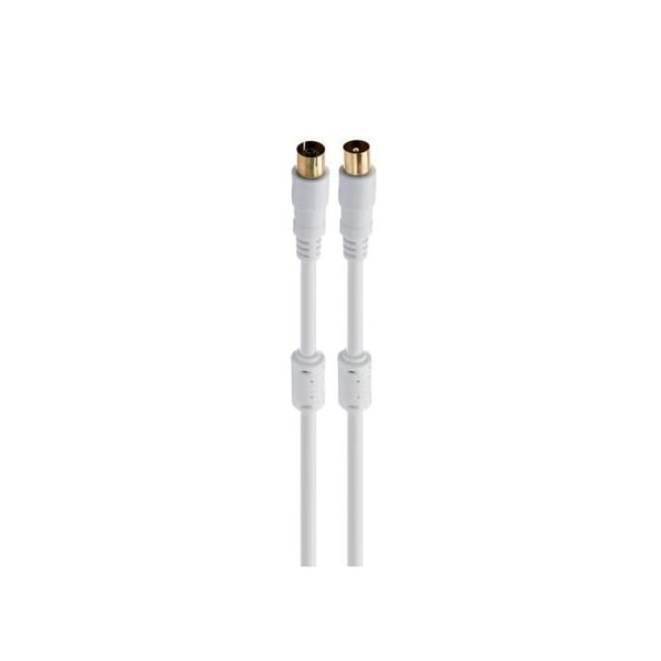 Fonestar Ant-bl Vit - TV Antennkabel - Koaxial Hane Till TV Antenn - Koaxial Hona 1,5 Meter
