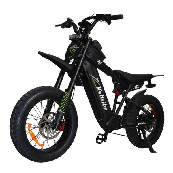 Elcykel VoltVibe M2 för vuxna, motor 2000 W, batteri 60 V 25 Ah, terrängdäck 20 tum.
