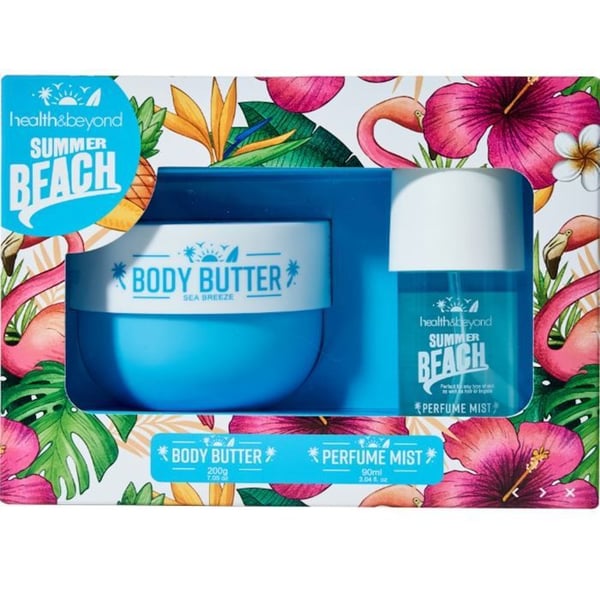 Coffret Duo - SUMMERBEACH - Havsbris - Kroppssmör 200 g - Doftmist 90 ml