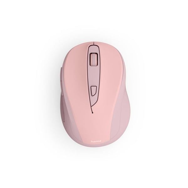 Optisk mus - HAMA - WM-400 - Trådlös - 6 knappar - Rosa