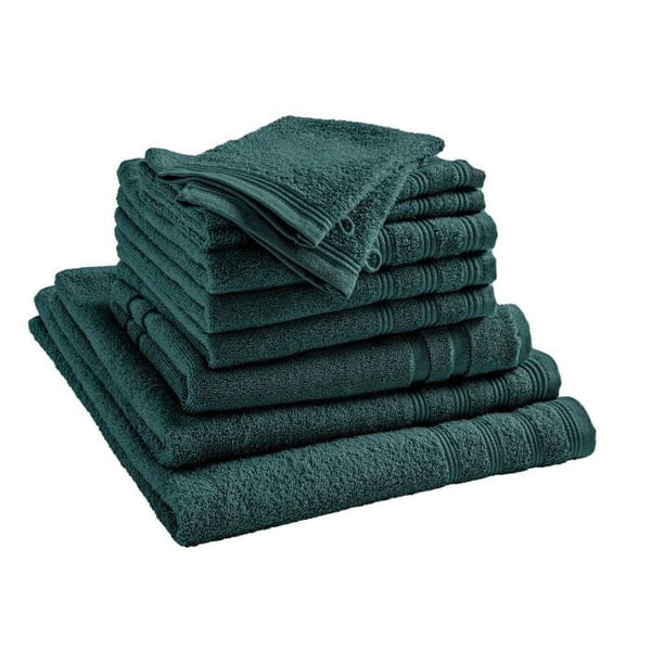 Komplett paket 10 delar "Spa" badrum / 400 gr/m² - "Spa" Emeraude