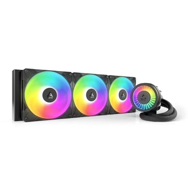 ARCTIC Liquid Freezer III Pro 420 A-RGB (svart) - CPU-kylare AIO, 3 x 140 mm vattenskylning, 38 mm radiator, pump