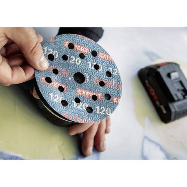 Slipmedel - Bosch 2608902413 - Diameter 125 mm - 50 stycken - Blått slipfilm