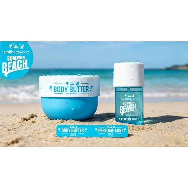 Coffret Duo - SUMMERBEACH - Havsbris - Kroppssmör 200 g - Doftmist 90 ml