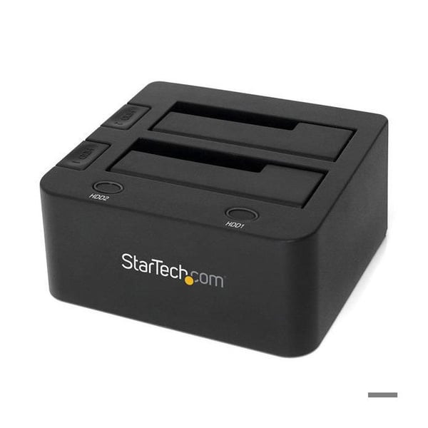 Dockningsstation - STARTECH - SDOCK2U33 - USB 3.0 - 2 SATA III hårddiskar - Svart