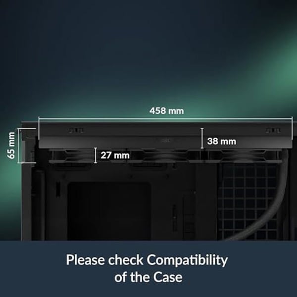 ARCTIC Liquid Freezer III Pro 420 A-RGB (svart) - CPU-kylare AIO, 3 x 140 mm vattenskylning, 38 mm radiator, pump