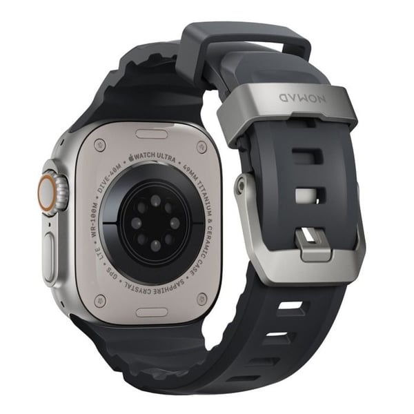 Armband - NOMAD - Rocky Point - Gul/Grå - Kompatibel med Apple Watch 42/44/45/49mm - Vattentålig