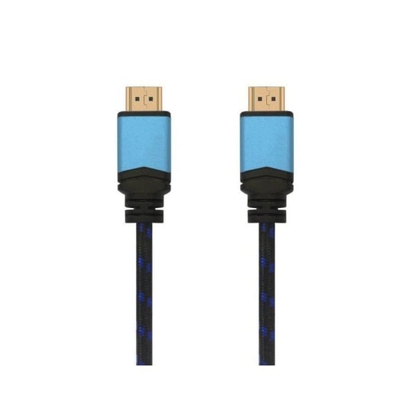 Aisens Kabel HDMI 2.0 Premium 4K 60Hz 18Gbps Hane/Hane 5m Svart/Blå