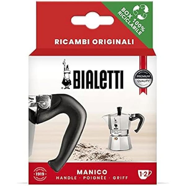 Lisävaruste - BIALETTI - Bialetti Varaosat - Kahva korkilla - Yhteensopiva Moka Express - 1/2 Kuppi