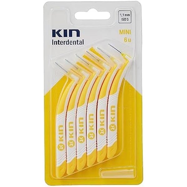 Interdental Mini 1,1mm - KIN - 6 enheter - Tandvård - Lätt - Vuxen Interdental Mini 1,1mm - KIN - 6 enheter - Tandvård - Lätt - Vuxen