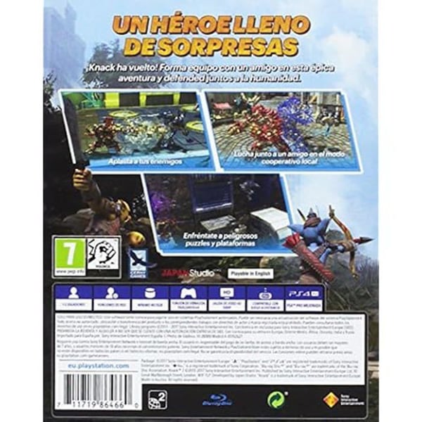 Videospel - PLAYSTATION - Knack 2 - Standardutgåvan - PS4 - Roligt för barn