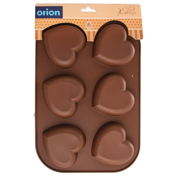 Muffinsform - ORION - SILLINIE HEART - Silikone - 6 portioner - Non-stick