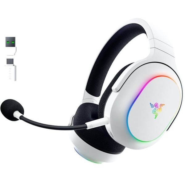 Trådlöst Gaming Headset - Razer - Barracuda X Chroma - Surroundljud 7.1 - Vit - Optimal Komfort