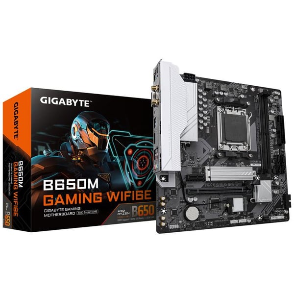 Moderkort - GIGABYTE - B650M GAMING WIFI6E - Socket AM5 - Wi-Fi 6E - Micro ATX