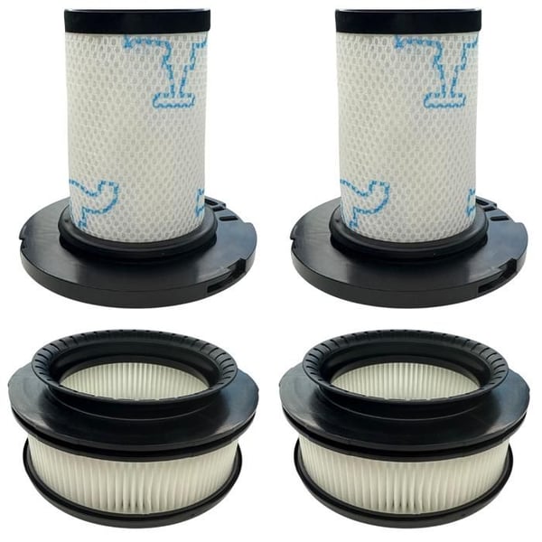 Filtrera för Rowenta ersättningsfilter ZR009007 ZR009008 [Set 2] kompatibel med X-Force Flex 11.60/12.60/14.60/15.60 RH98 RH99