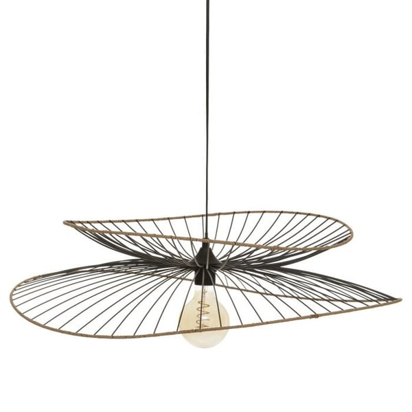 "Alara" trådpendel i svart metall Diameter 70 cm Atmosphera