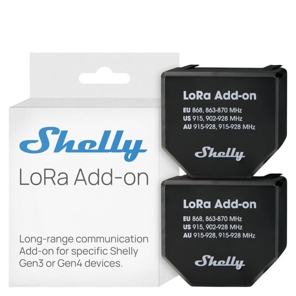 Nätverksförstärkare - Shelly - LoRa-tillägg - Räckvidd 5km - EU868 - Paket om 2
