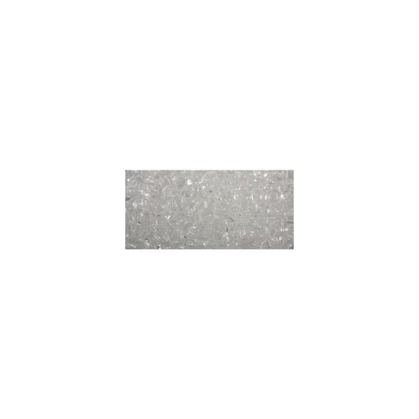 Rocailles, 2,6 mm ø, transparenta, kristall, låda 17g