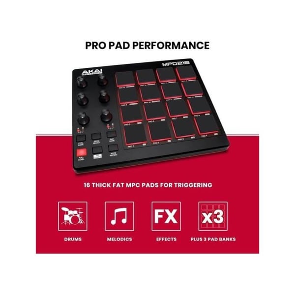 MIDI CONTROLLER AKAI PROFESSIONAL MPD218 103356