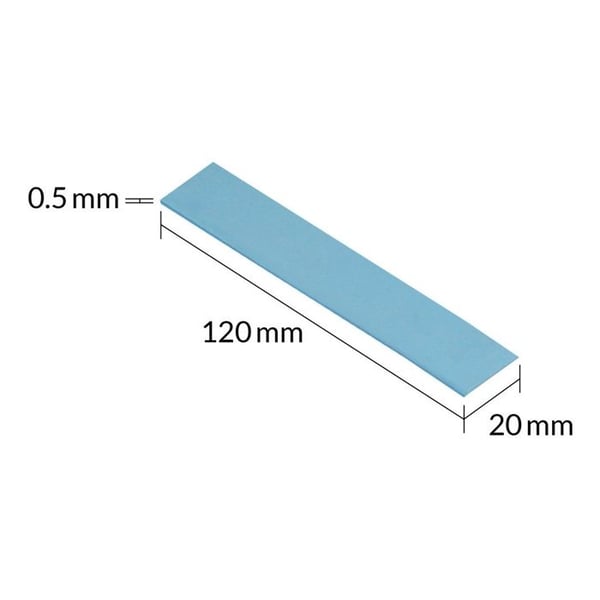 ARCTIC TP-3 120x20 mm, 0,5 mm - Termisk kuddpaket om 4