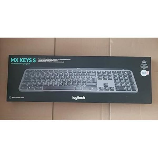 Klaviatur - Logitech - MX Keys S - Grafit - Bluetooth - Tyskt QWERTZ