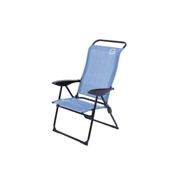 Sæt med 2 campingstole 5 positioner - O'Camp - Blå - Dimensioner: 70 x 62 x 105 cm