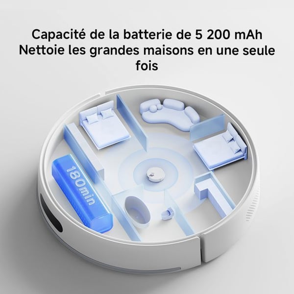 Xiaomi S40 robotdammsugare 5200 mAh Vit