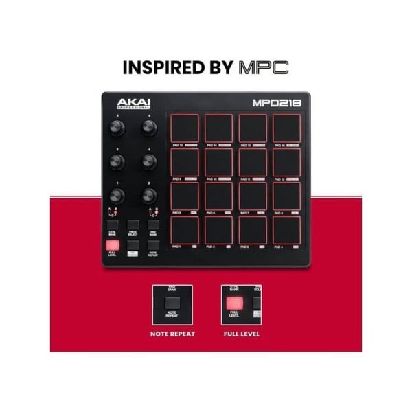 MIDI CONTROLLER AKAI PROFESSIONAL MPD218 103356