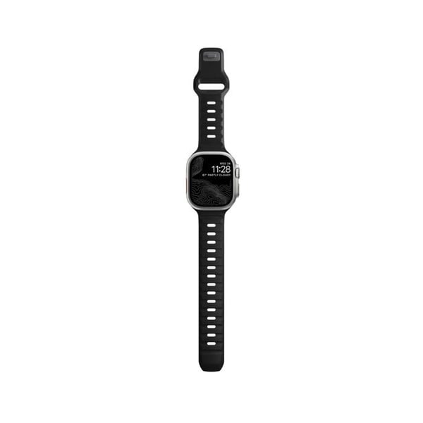 Sportarmband - NOMAD - Nomad Sport Strap V2 - Silikon - Svart - Kompatibel med AppleWatch 42/44/45/49mm