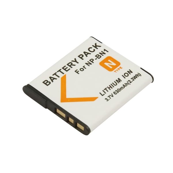 Batteri för Sony NP-BN1 kameror Li-ion 3.7V 630mAh 2.3Wh Vit
