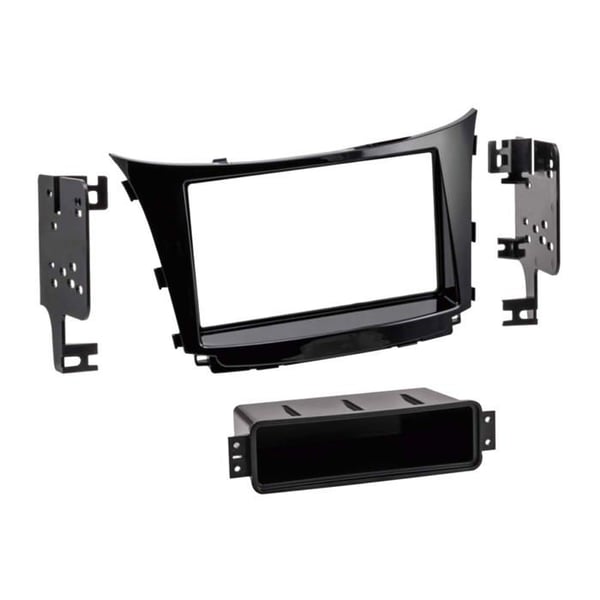 2-DIN radiofack med förvaringshylla kompatibel med Hyundai Elantra/i30 2012-2017