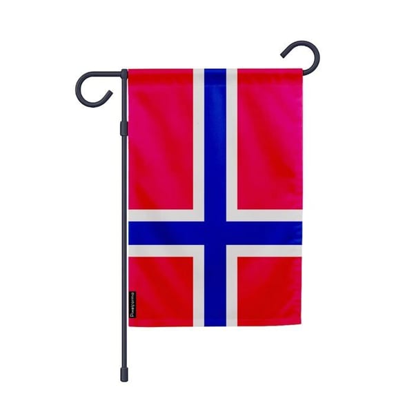 Flagga Trädgård ön Bouvet – 32 x 47.5 cm – Hållbar Polyester – Vertikalt Format – Utomhus – Pixelforma