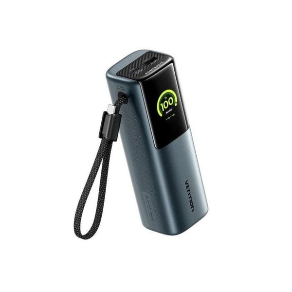 Vention FKFH0 Powerbank kannettaville tietokoneille 20000mAh 165W Harmaa TFT-näytöllä
