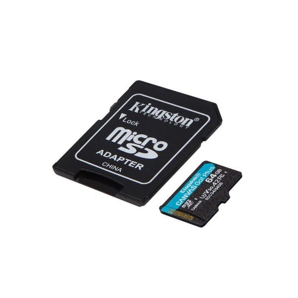 MicroSDXC hukommelseskort - KINGSTON - Canvas Go Plus - 64GB - 200MB/s - U3 V30 A2
