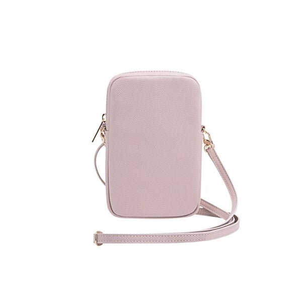 Mobilväska - Guess - Zip Triangle 4G - Rosa - Ekologiskt läder - Justerbar rem