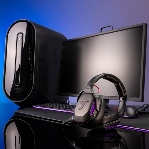 Trådlösa gaming-hörlurar - Teufel - CAGE PRO - HD-ljud - 68h batteritid - HD-mikrofon