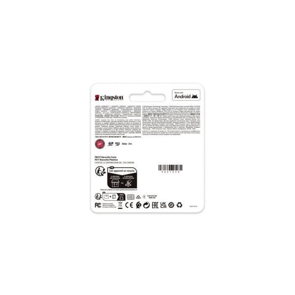 MicroSDXC hukommelseskort - KINGSTON - Canvas Go Plus - 64GB - 200MB/s - U3 V30 A2