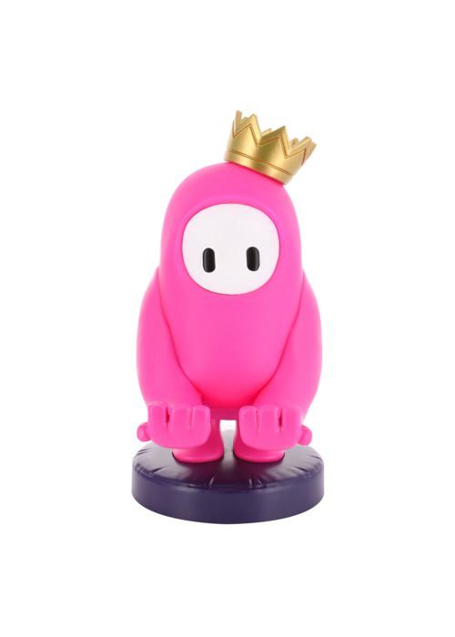 Spelstöd - Cableguys - Fall Guys - Rosa figur - Micro-USB-laddare - Flerplattformsanpassad