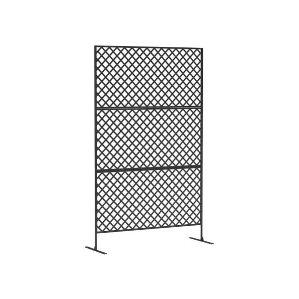 Utrymmesseparator - MUVOE - 3 stycken - Fritt stående avskiljare - 122 x 198 cm - Svart