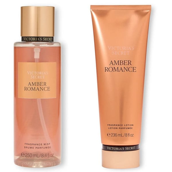 Victoria's Secret - Body Mist and Milk Set - Amber Romance -