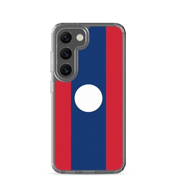Telefoncase – Laotiskt flagga – Kompatibel med Samsung Galaxy S20 – Mjuk fodral – Slitstark och stötresistent – Pixelforma