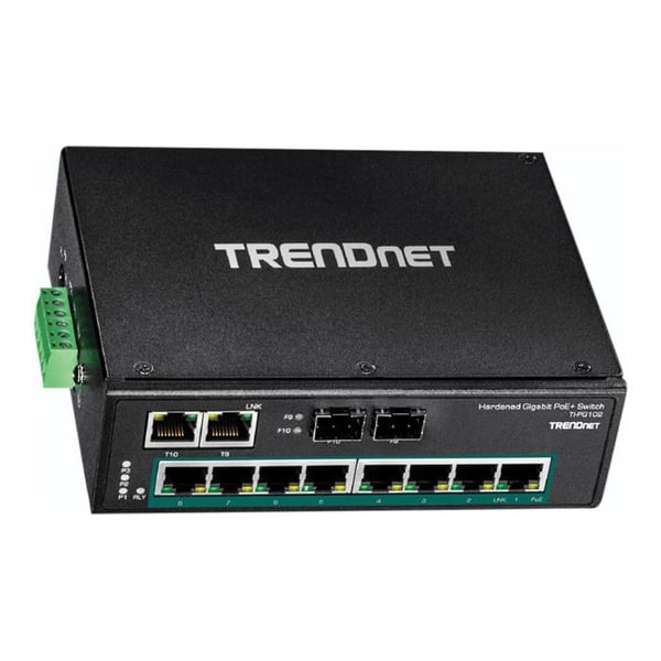Ethernet-switch - TRENDNET - TI-PG102 - 10 portar - Modulerbar - POE+
