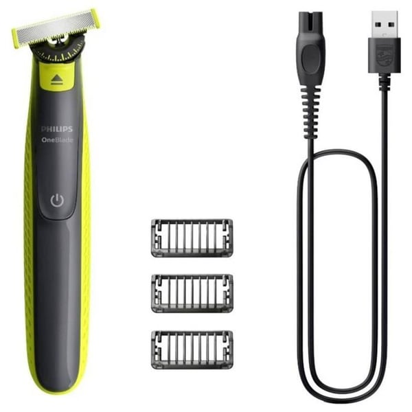 Hårklippare - Philips - OneBlade 360 QP2724/23 - 360° blad - 3 klippande huvuden - Uppladdningsbar