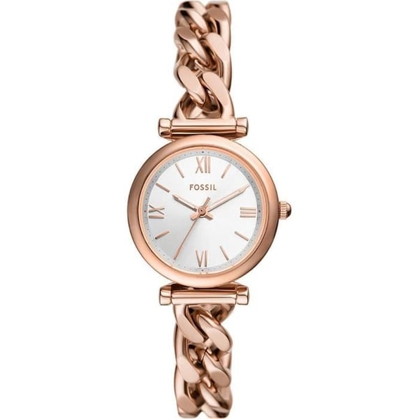 Fossil klocka - Dam - ES5330 - Rostfritt stål - Ip-rosé - 28mm - 7mm - Silver