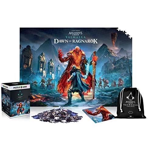 Puslespil 1000 brikker - GOOD LOOT - Assassin's Creed Valhalla - 68x48 cm - Plakat og taske givet - Fantastisk