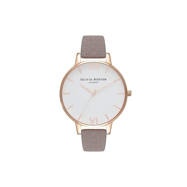Analog klocka - Olivia Burton - OB16VE09 - Återvunnen läder - Roséguldskal - 38 mm