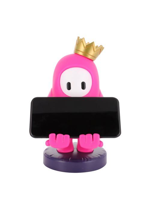 Spelstöd - Cableguys - Fall Guys - Rosa figur - Micro-USB-laddare - Flerplattformsanpassad